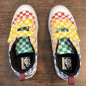 Rainbow kids vans shoes